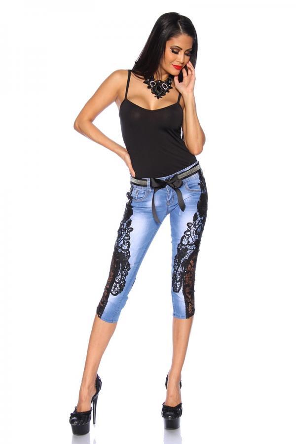 Capri-Jeans mit Spitze Atixo