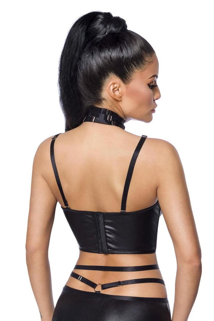 Harness-Wetlook-Set mit Rock Saresia