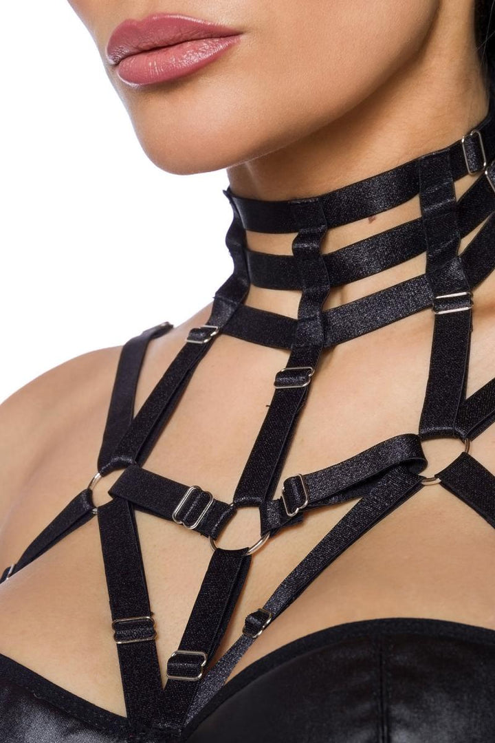 Harness-Wetlook-Set mit Rock Saresia