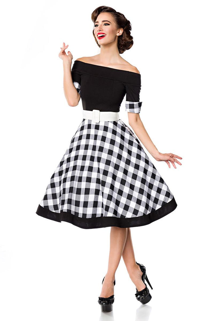 schulterfreies Swing-Kleid Belsira