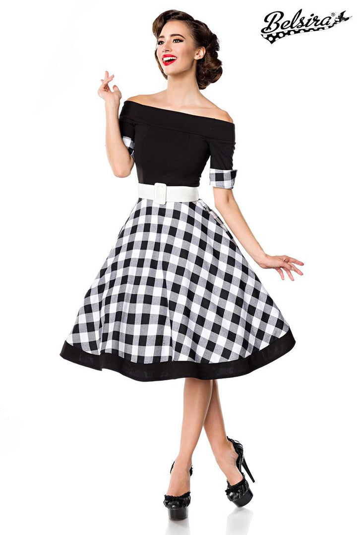 schulterfreies Swing-Kleid Belsira