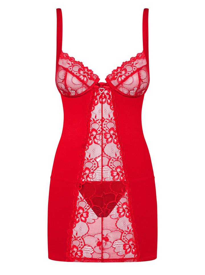 Heartina Chemise rot Obsessive