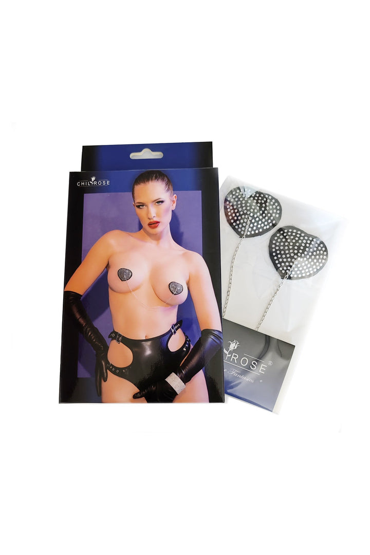 Nipple Covers CR4662 schwarz/silber Chilirose