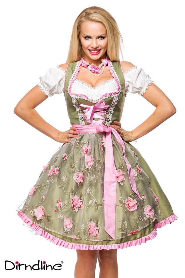 Dirndl mit Blumenschürze Dirndline