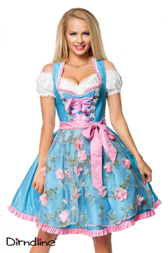 Dirndl mit Blumenschürze Dirndline