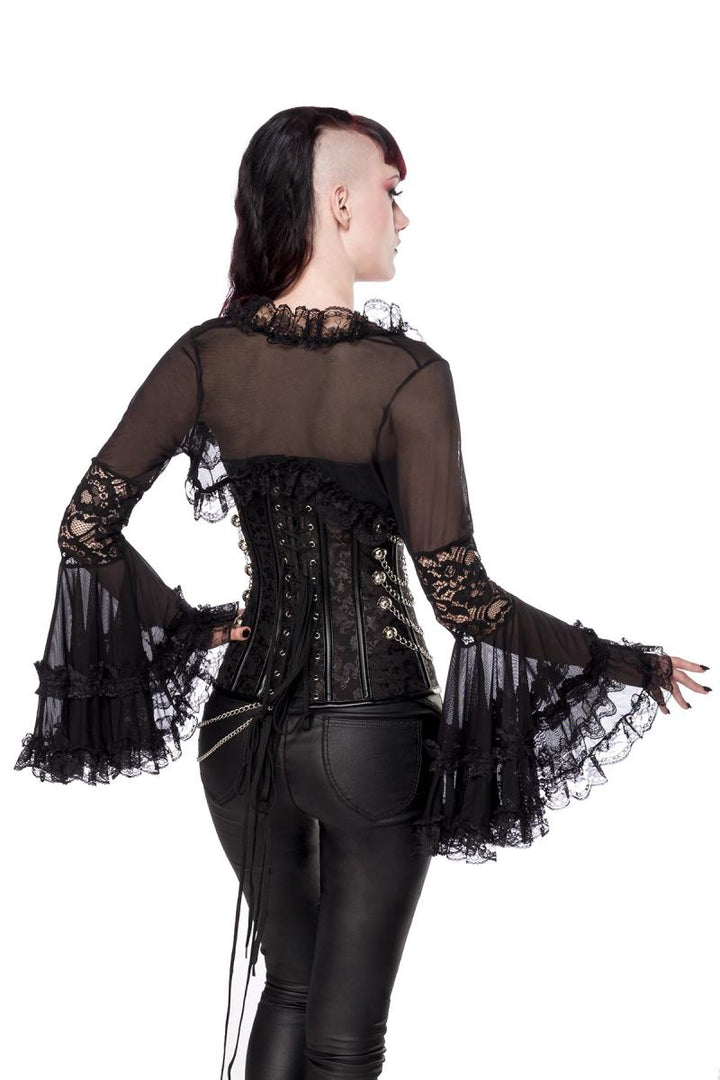 Gothic-Bolero mit Spitze Ocultica