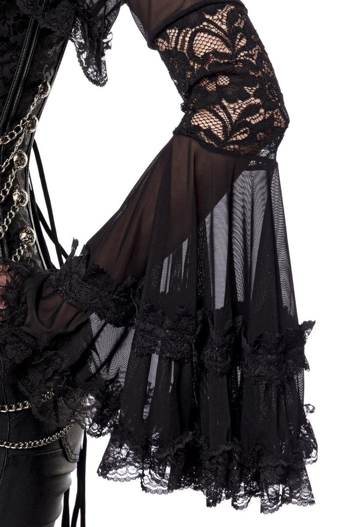 Gothic-Bolero mit Spitze Ocultica