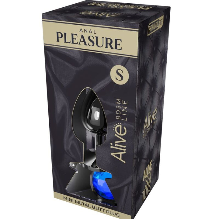 ALIVE - ANAL PLEASURE MINI PLUG METALL BLAU GRÖSSE S FETISCH,BDSM-Artikel,BDSM Analplug günstig kaufen