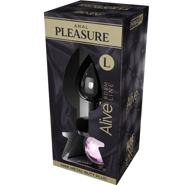 ALIVE - ANAL PLEASURE MINI PLUG METALL ROSA GRÖSSE L ALIVE