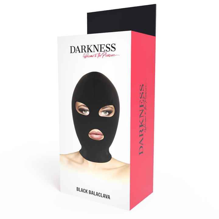 DARKNESS - BDSM-SUBMISSION-MASKE, MUND UND AUGEN SCHWARZ FETISCH,BDSM-Artikel,BDSM-Hut günstig kaufen